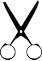 Icon d'un ciseaux