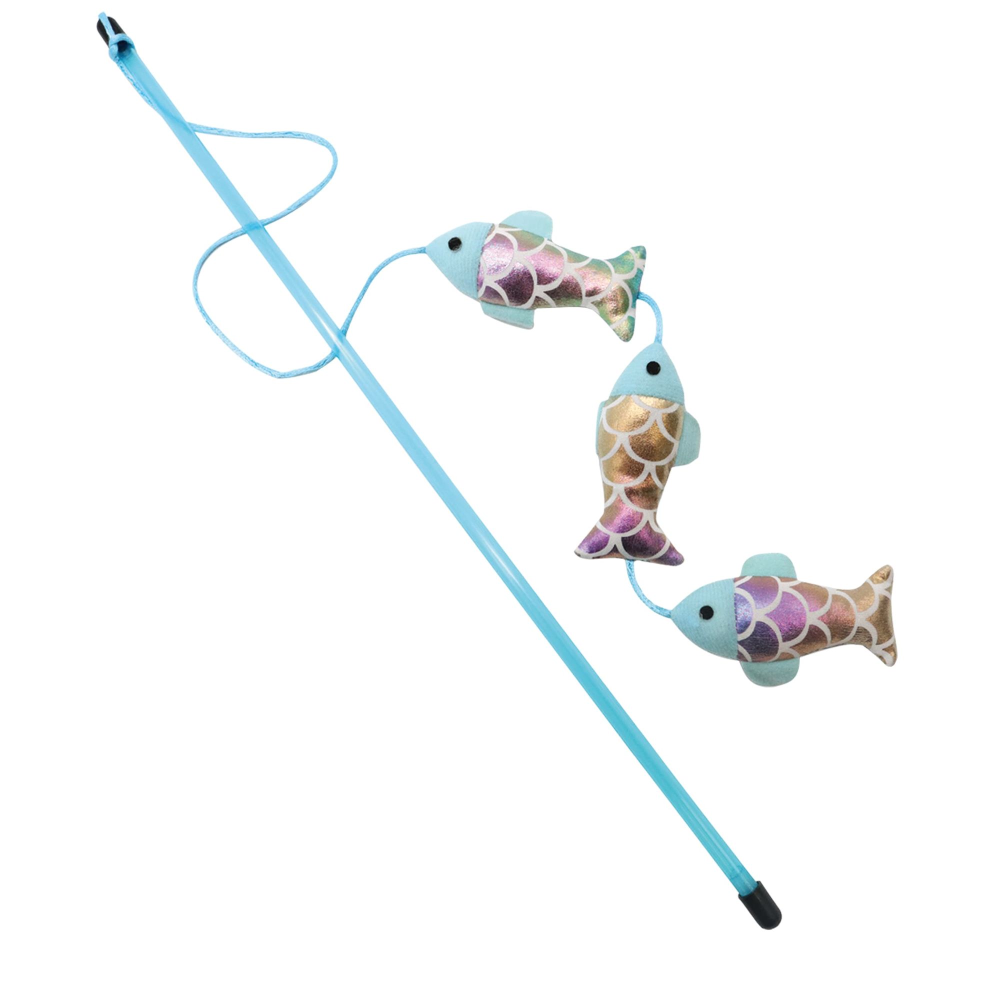 Canne à pêche pour chat