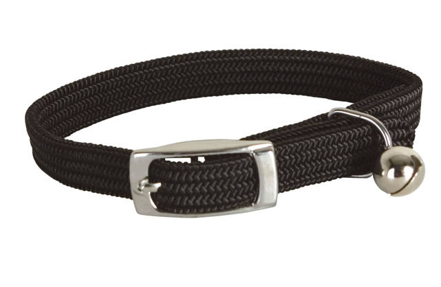 Collier élastique en nylon pour chat - Noir