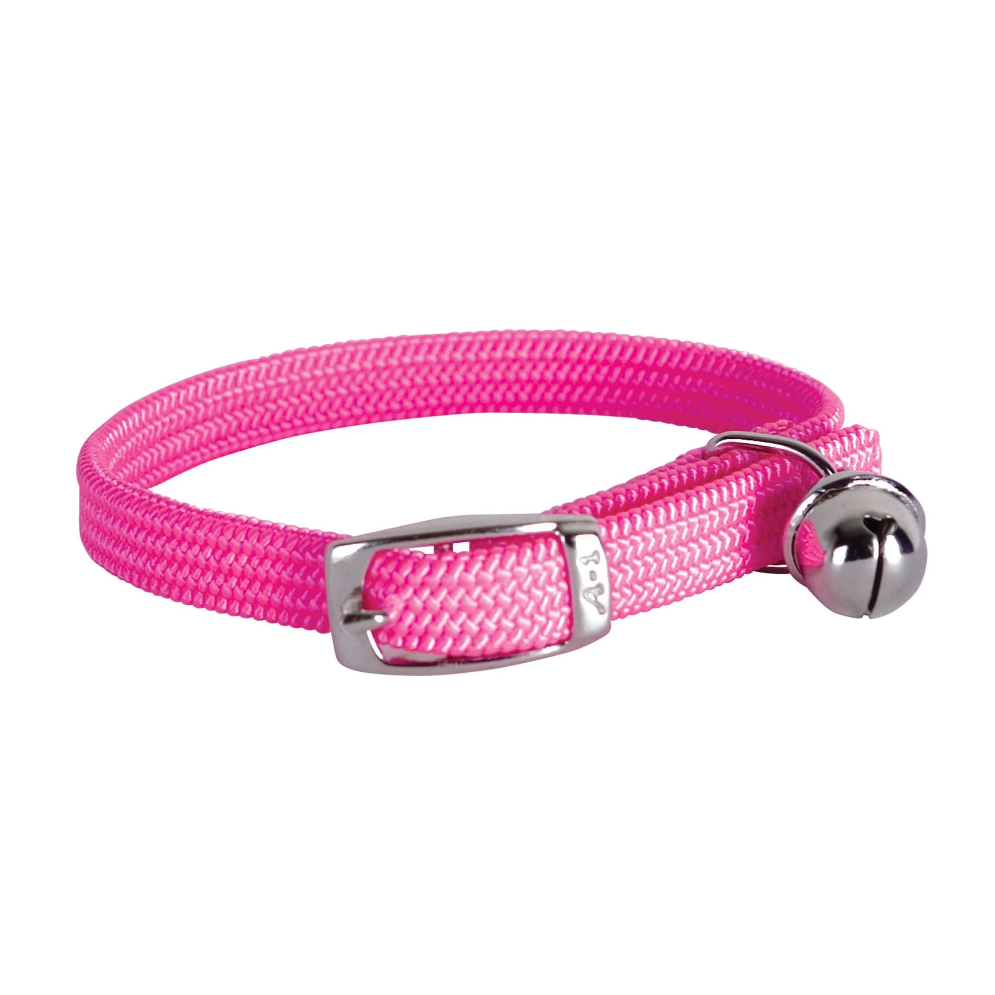 Collier élastique en nylon pour chat - Rose