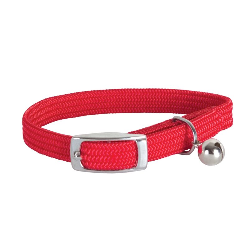 Collier élastique en nylon pour chat - Rouge