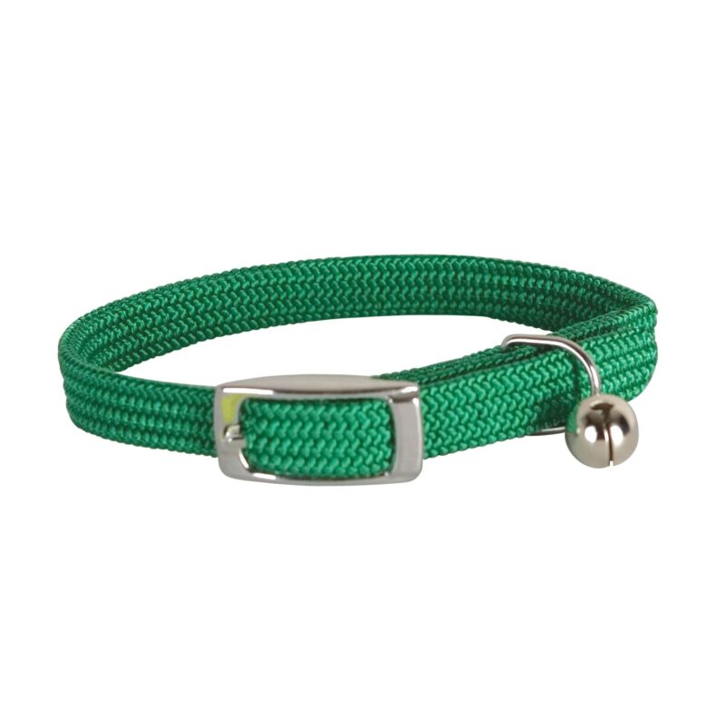 Collier élastique en nylon pour chat - Vert
