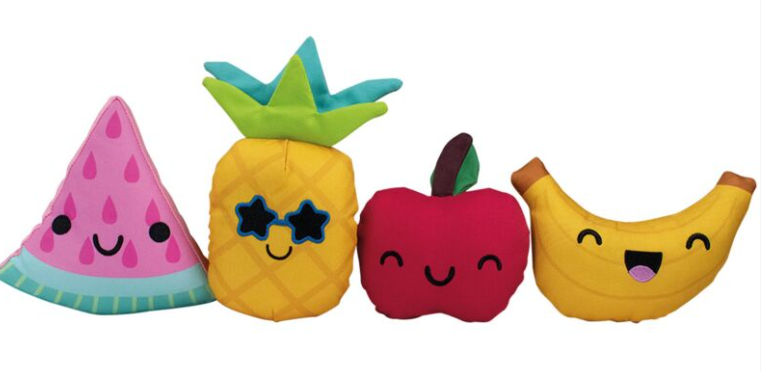 Lot de 4 jouet fruits - Chien